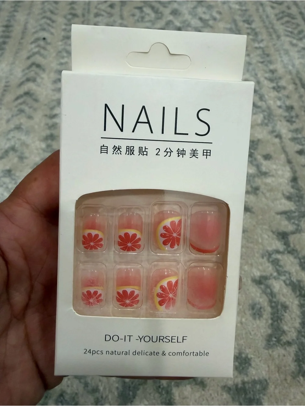 Set of 2 Boxes 48-Piece Press-On Nails – Designs as Pictured